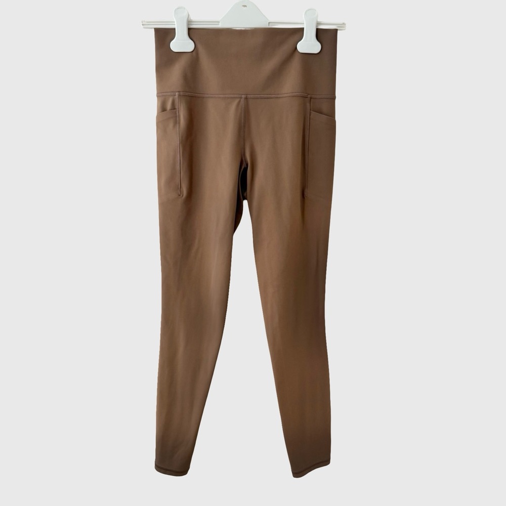 Athleta Salutation Stash Tight Light Brown Leggings S